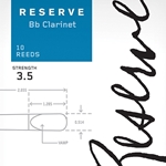 D'Addario Reserve Classic Bb Clarinet Reeds, Strength 3.5, 10-pack