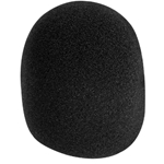 Black Foam Microphone Windscreen