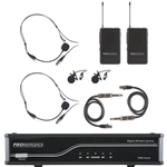 PROformance Digital Wireless System with 2-Lavs, 2-Headsets, 2-Guitar Cables