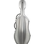 Core Silver Fiberglass Cello Case 4/4 Silver w/wheels