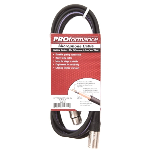 Ward-Brodt Music - ProFormance Pro Amp Low Z Mic Cable 10ft