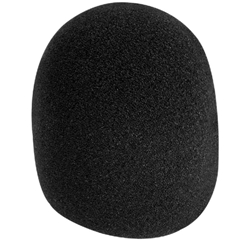 Black Foam Microphone Windscreen