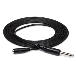 Headphone Adaptor Cable 25 ft - 3.5 mm TRS to 1/4 in TRS