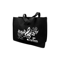 Reusable Tote Music Staff Go Green