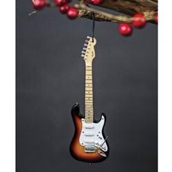 Fender Sunburst Strat 6" Holiday Ornament